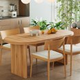 thumbnail image 2 of CQSXDA Extendable Dining Table Range 55.12" to 70.87" with Removable Leaves Ideal for Living Areas, 2 of 8