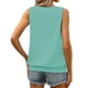 thumbnail image 4 of Top corto,Camiseta de tirantes de verano para mujer, blusa informal sin mangas con cuello plisado, tela de poliéster, estilo urbano, sopatenor, 4 of 7