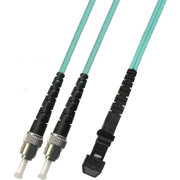 30M - 10 Gigabit (10Gb) OM3 Duplex Fiber Optic Cable (50/125) - ST to MTRJ