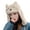 Khaki, variant on GROFRY Earflap Hat Animal Ears Embroidery Lace-Up Windproof Rope Fuzzy Lovely Keep Warm Faux Fur Autumn Winter Women Trapper Cycling Cap for Outdoor