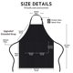 thumbnail image 2 of 4 Packs Chef Apron, Black Apron With 2 Pockets, Waterproof Adjustable Apron For Men Women Perfect For Kitchen Cooking, 2 of 4