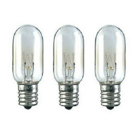 

3 microwave light bulbs for ge wb36x10003 40w 130v