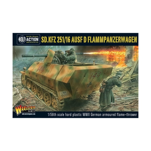 SD.KFZ 251/16 FLAMMPANZERWAGEN PLASTIC BOX SET, BOLT ACTION TANK
