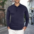 thumbnail image 2 of Men's Button Lapel Sweater Warm Pullover Casual Slim Knitted Sweater With Pocket, 2 of 2
