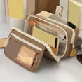 thumbnail image 4 of Dvruxg Pencil Pouch Case Holder Pen Box Large Capacity Big Zipper Canvas Makeup Bag Bulk Cosmetics Toiletry Storage, 4 of 5