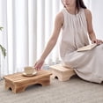 thumbnail image 2 of Wooden Stool Nonslip Surfaces High Weight Capacity Step Stool For Living Room Bedroom Or Entryway Decors, 2 of 9