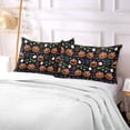 thumbnail image 7 of GZHJMY Funny Halloween Pumpkin Pillowcase Plush Pillowcase for Hair and Skin, Soft Standard Size Pillow Cases Zippered Queen Pillow Case Set of 1-21x54in Home Decor, 7 of 7