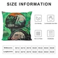 thumbnail image 5 of Orinice Cyberpunk Art Graphic Decorative Cushion Throw Pillow Cover for Home Couch 12x12in, 5 of 5