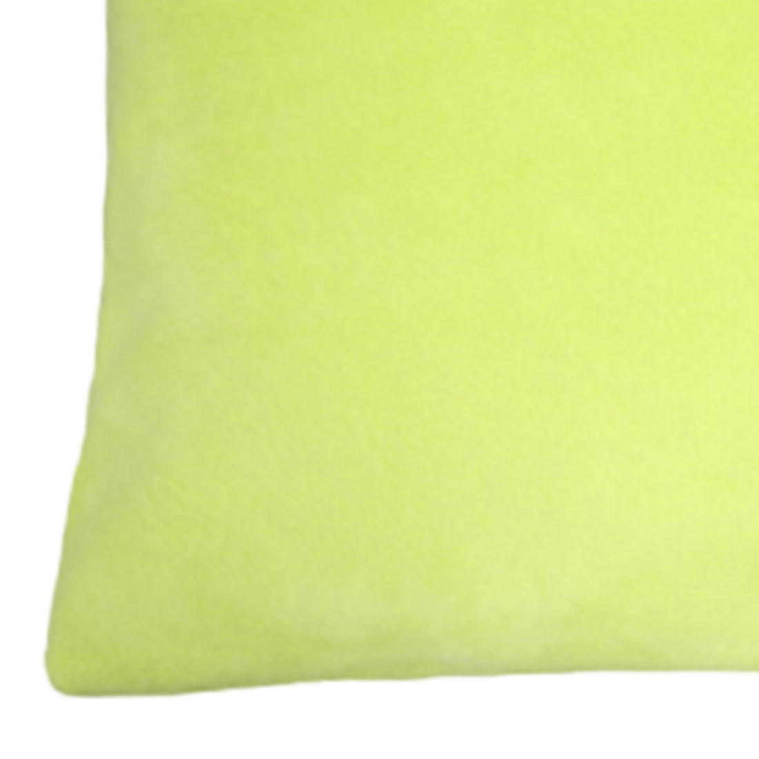Unique Bargains 2Pcs Soft Viscose Velvet Decorative Throw Pillowcases 24"x24" Chartreuse