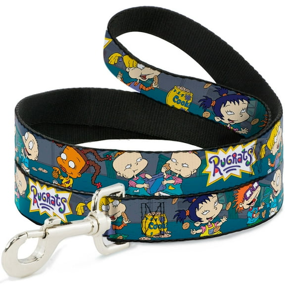 Nickelodeon Pet Leash, Dog Leash, Rugrats Cookie Scene, 6 Feet Long 1.0 Inch Wide