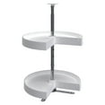 thumbnail image 1 of Rev-A-Shelf Polymer Pie Cut 2-Shelf Lazy Susan for Corner Wall Cabinets, Standard, White, 1 of 11