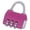 Hot Pink, variant on Small Padlock Travel Backpack Luggage Lock Anti Theft Portable Suitcase Lock