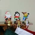 thumbnail image 3 of Northlight Santa, Snowman and Reindeer Christmas Stocking Holders - 5.25" - Set of 3, 3 of 5