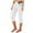 White, variant on ABATAB Women's Cargo Capris Lightweight Loose Cinch Capri Pants Hiking Summer Casual Travel Crop Pants with Pockets