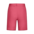 thumbnail image 2 of Mwjwdo Girls Bermuda Shorts Trendy 2025 Casual Summer High Waisted Chino Shorts Solid Straight Leg Hiking Vacation Outfits Hot Pink 5-6 Years, 2 of 9