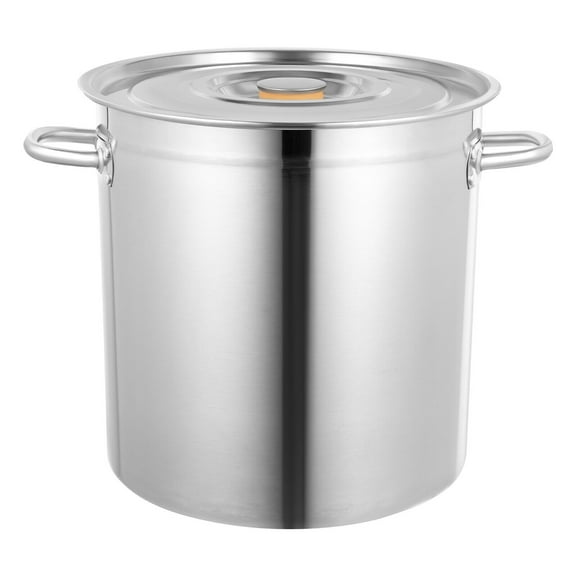 35L/9.25Gal Stock Pot 30 Quart Stainless Steel Large Kitchen Soup Big Cooking Restaurant Stockpot