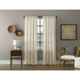 thumbnail image 7 of Archaeo Jigsaw Embroidery Linen Blend Curtain, 50"x95", Gold/Linen, 7 of 7