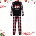 thumbnail image 2 of Odeerbi Christmas Pajamas for Family Holiday Plaid Long Sleeve Family Christmas Pajamas Matching Sets Dad Print Parent-child Suit Two-Piece Sleepwear Xmas Family Matching PJs Set Black, 2 of 5