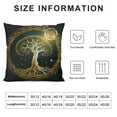 thumbnail image 5 of COMIO  Sun and Moon Tree Throw Pillow Covers Soft Square Cushion Pillowcase for Sofa Couch Home Decor, 5 of 5