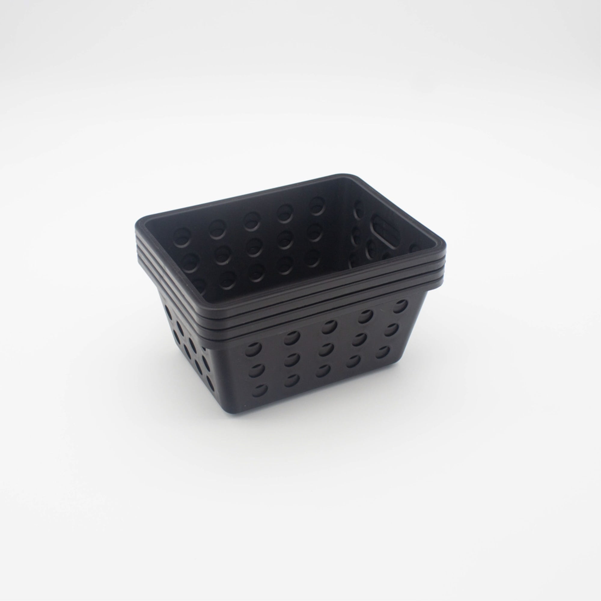 4Pc Small Basket Set 7 x 5 x 3 Black