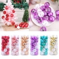 thumbnail image 2 of Pack of 24 Decorative Christmas Sphere Ornament Holiday Celebrations Christmas Sphere Sturdy Plastic Home Decoration, 2 of 9