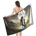 thumbnail image 4 of Un Nuevo Amanecer Toalla de playa de secado rápido con diseño temático, regalo para mujeres y niñas, ideal para cumpleaños, fans, amantes de la música, uso en la playa o al aire libre, 78 × 160 cm, 4 of 6