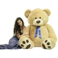 thumbnail image 4 of 6 Foot Teddy Bear Soft Giant Stuffed Animal Beige Color, Stuffed by Hand in USA, 4 of 7