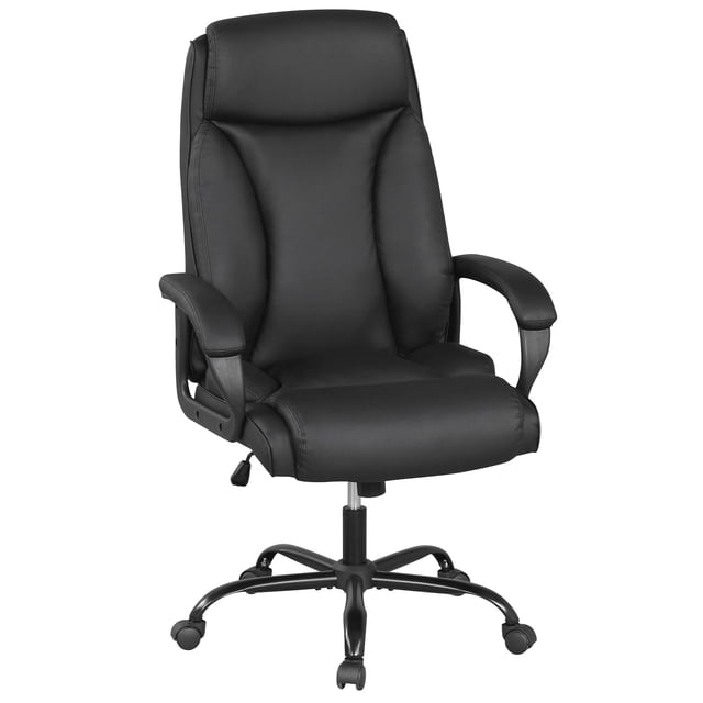 Giantex Big & Tall Office Chair, rgonomic Computer Chair w/Adjustable Height, Thick Padding & Metal Base