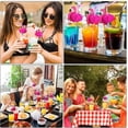 thumbnail image 4 of 50 Flamingo Straws Flexible Cocktail Straws Flamingo Straw Decorations, 4 of 5