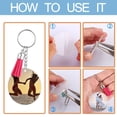 thumbnail image 2 of Annvchi 120 Pcs Acrylic Keychain Blank with Key Rings，Tassels Key Chain for Craft,Bulk Keychain Rings,Acrylic Keychain Blanks Rings,Key Chain Kit, 2 of 7