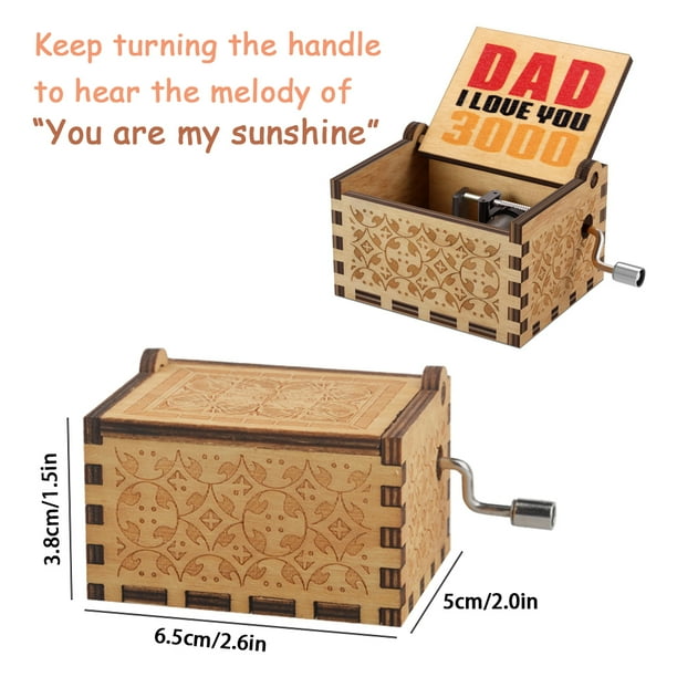 Music Box Birthday Present for 3 7 Year Old Girl Portable Music Box Mechanism Toy for 3 9 Year Old Boys Kids Retro Musical Boxes for Toddler Child