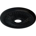 thumbnail image 3 of Ekena Millwork 18"OD x 3 3/4"ID x 1 1/2"P Bailey Ceiling Medallion (Fits Canopies up to 5 3/4"), Hand-Painted Jet Black, 3 of 6