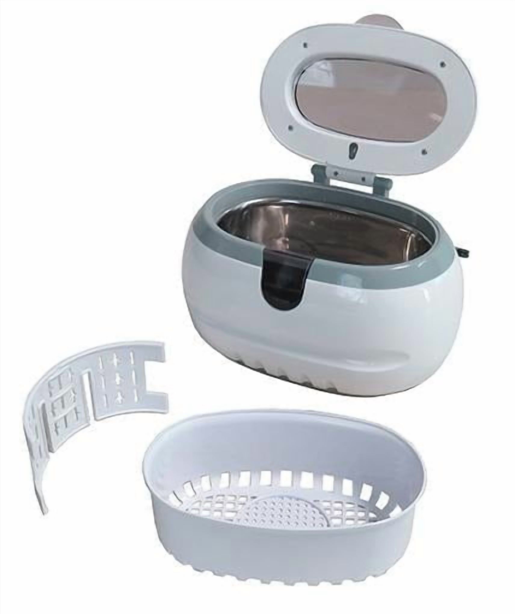 Mini Ultrasonic Cleaner, Stainless Steel, 0.6 Liters