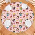 thumbnail image 2 of Magic Fairy Princess Pattern Round Fitted Tablecloth with Elastic Edge,Dining Table Cover Waterproof,Outdoor Round Tablecloth for Camping,Dining,Indoor and Outdoor, 2 of 7