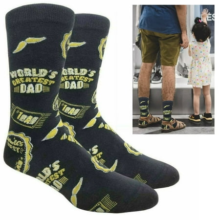 

World s Greatest Dad Socks Fathers Day Christmas Birthday Novelty Thanks Gifts