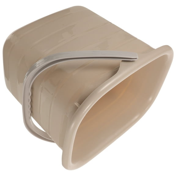 COSMOBETTY Plastic Bucket Khaki 1Set 12.2X10.2X9.8In