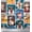 Teal Blue, variant on Soimoi Cotton Duck Fabric Paw,Hat & Animals Patchwork Decor Fabric Printed Yard 42 Inch Wide