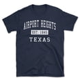 thumbnail image 1 of Airport Heights Texas Classic Established Men's Cotton T-Shirt, 1 of 1