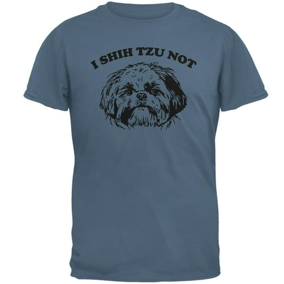 I Shih Tzu Not Mens T Shirt Indigo Blue LG