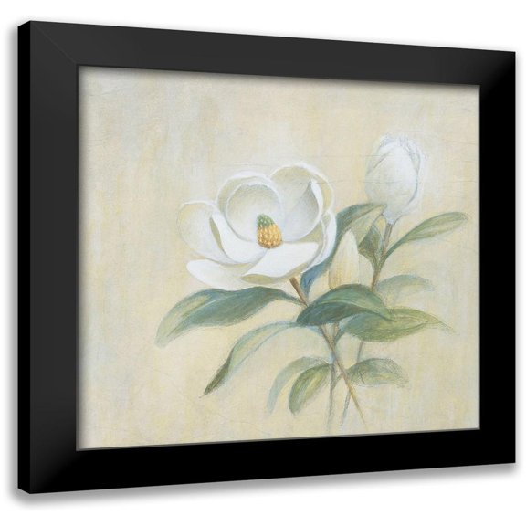 Unknown 12x12 Black Modern Framed Museum Art Print Titled - White Flower