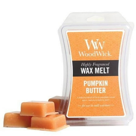 Woodwick Wax Melts, Pumpkin Butter, 1 Pack of 6, 3 oz