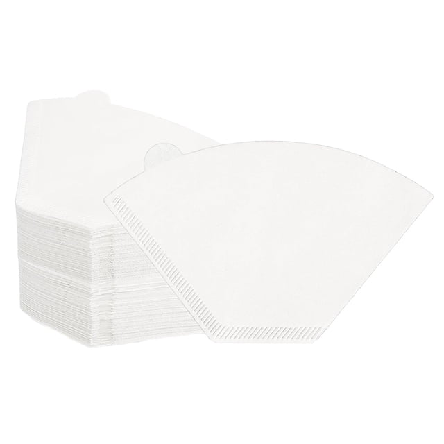 1 caja (100 uds) 2-4 tazas para servir ventilador papel de filtro para máquina de café papel de filtro de café por goteo manual