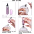 thumbnail image 5 of Mini Refillable Perfume Atomizer Bottle, Portable Perfume Spray Bottle Atomizer Perfume Bottles 5ml Travel Size Refill Pump Case (3pcs Pink+Rose Red+Purple), 5 of 5