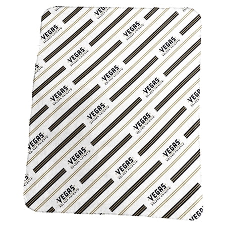 Logo Brands Vegas Golden Knights 50 x 60 Classic Vertical Stripe Fleece Throw Blanket