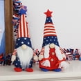 thumbnail image 6 of YIBAGA 4th of July Gnomes Decorations 2Pcs Blue Red Patriotic Memorial Independence Day Decor, 12 inch, 6 of 7