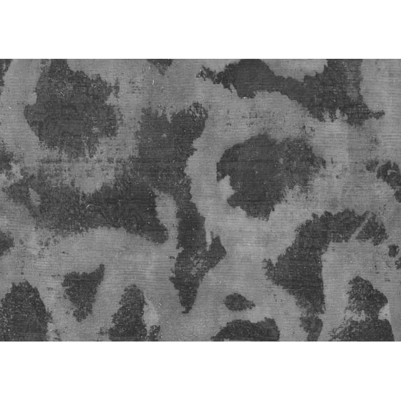 Ahgly Company Indoor Rectangle Abstract Gray Modern Area Rugs, 2' x 5'