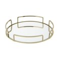 thumbnail image 1 of Home Details 26424-SGOLD Moderne Miroir Rond Plateau de Vanité&44; Or Satiné, 1 of 5