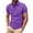 Purple, variant on Kaemgyyd Golf Shirts for Men Casual Button Collar Classic Short Sleeve T-Shirt Lightweight Comfort Work Sport Tops