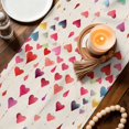 thumbnail image 3 of Mother's Day Table Runner 70 Inches, Mother and Daughter Carnations Flowers Beige Bed Runner Dresser Scarves Tabletop for Indoor Outdoor Parties/Ceremony/Banquet, 13" x 70", 3 of 9