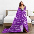 thumbnail image 2 of Happy Birthday Gift for Women,Best Friend Birthday Gift for Women,Purple Gift for Women,Birthday Gift for Women Friendship, Women Birthday Gifts, Women Birthday Blanket 60"X50", 2 of 5